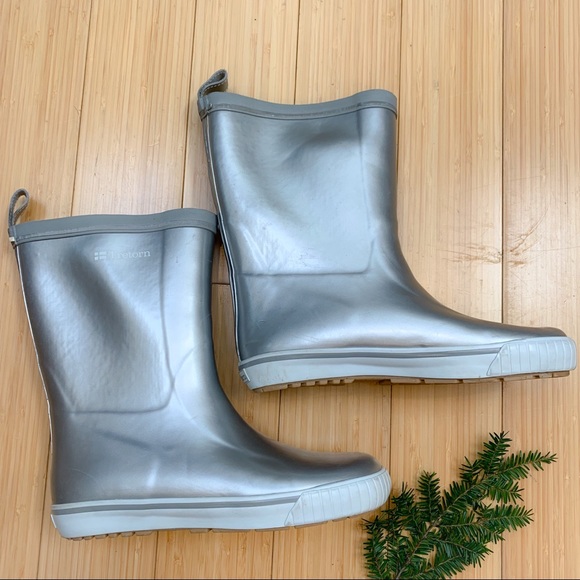 Tretorn Shoes - TRETORN silver insulated rain snow boots, 38.